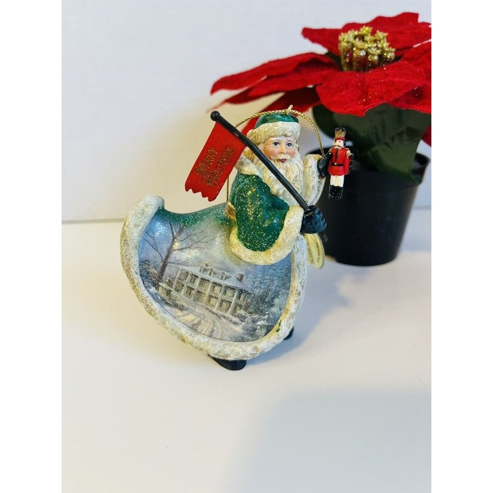 Ashton Drake THOMAS KINKADE Old World Santa Ornament CHRISTMAS AT HOMESTEAD